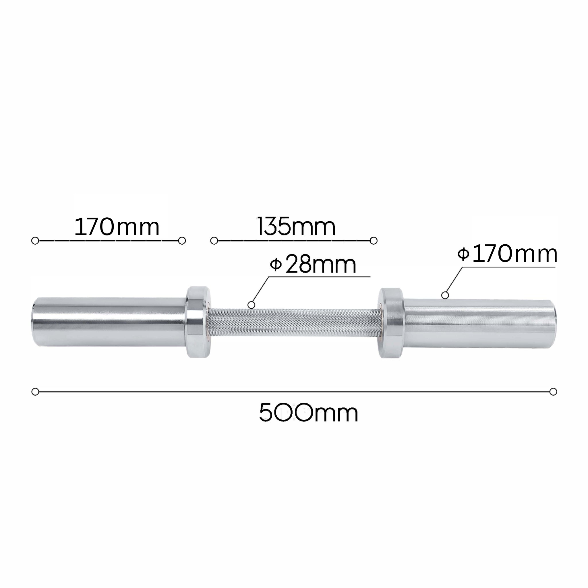 Kurzhantelstange Wayne 50mm