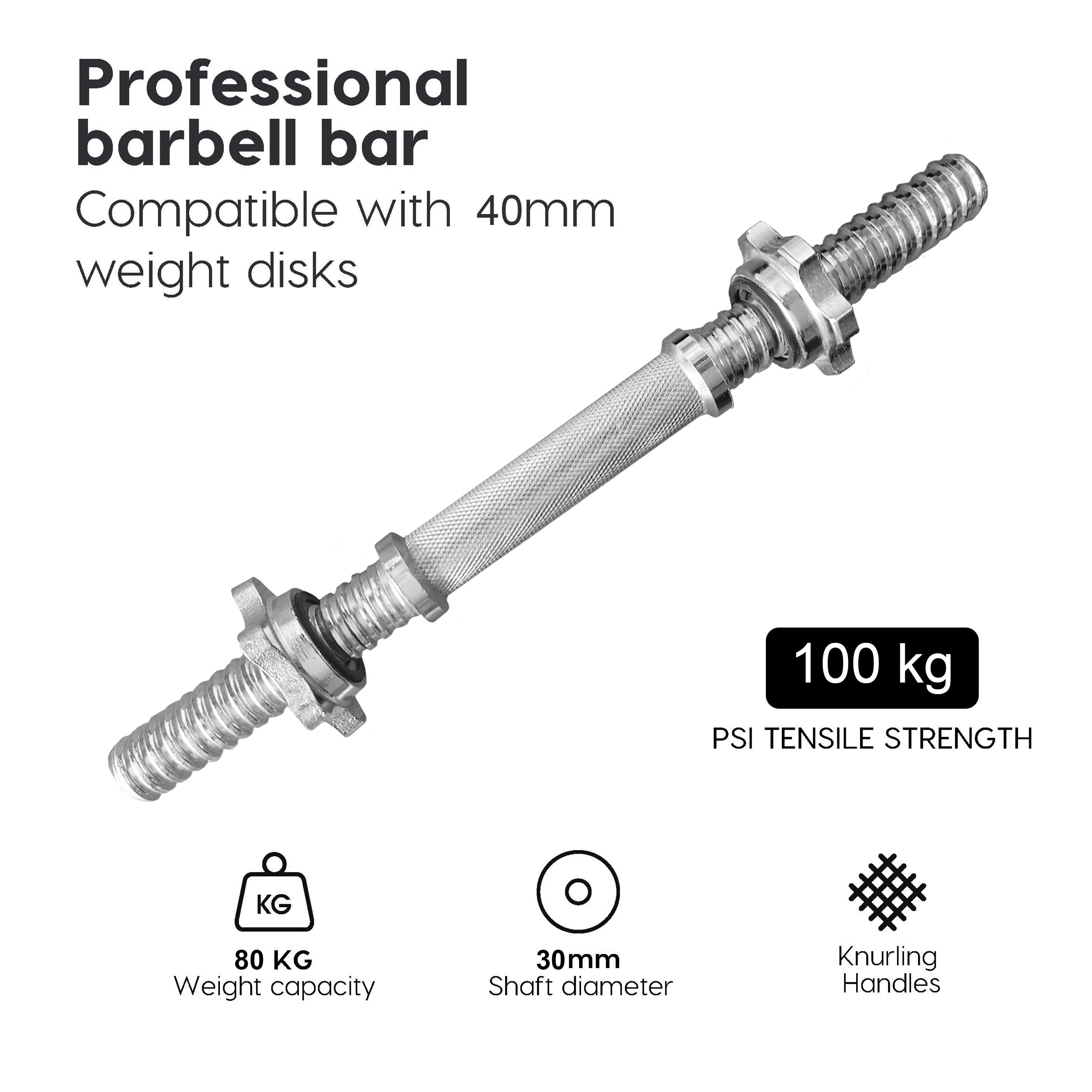 40cm håndvægtstænger Flex 30mm