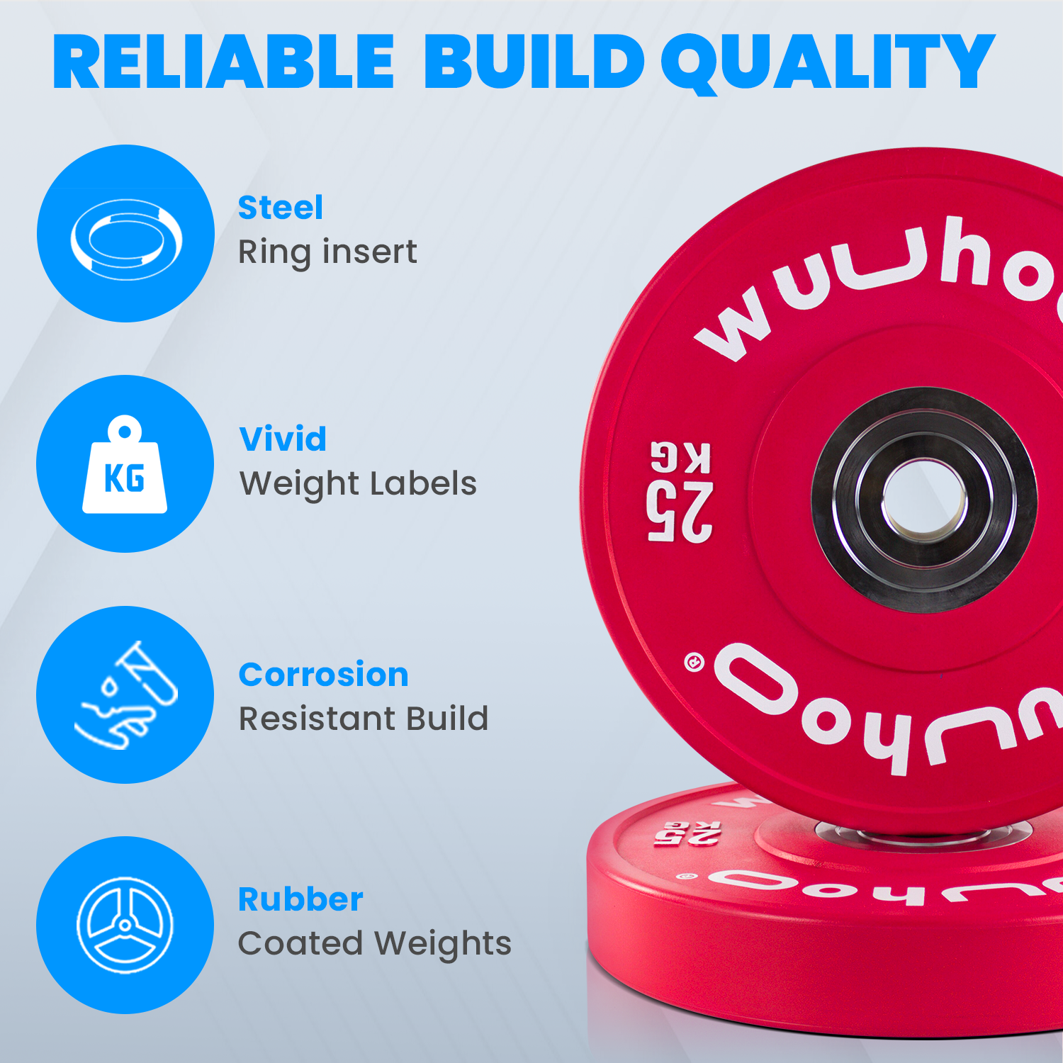 Pro Competition Bumper Plader 50mm