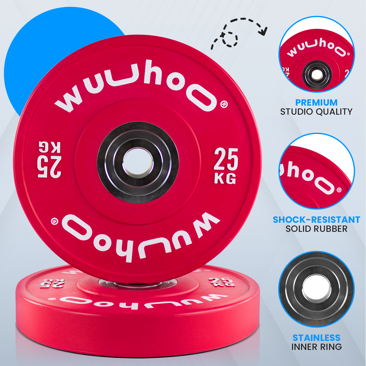 Pro Competition Bumper Plader 50mm