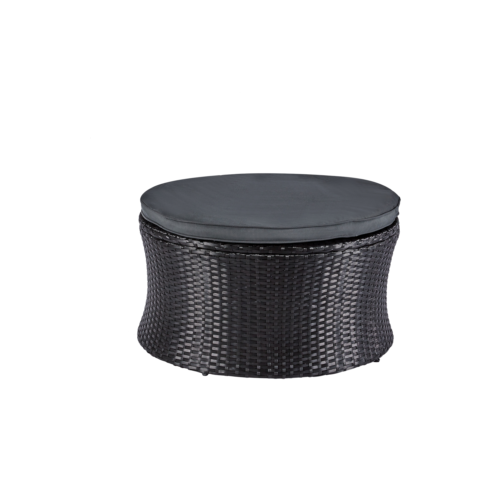 wuuhoo® I Elegante Polyrattan Sonneninsel Sansi in schwarz I Lounge Set mit verstellbarem Mitteltisch I Sonnenliege frei zu gruppieren incl. Auflage und Kissen I aufklappbares Sonnendach I Wetterfest