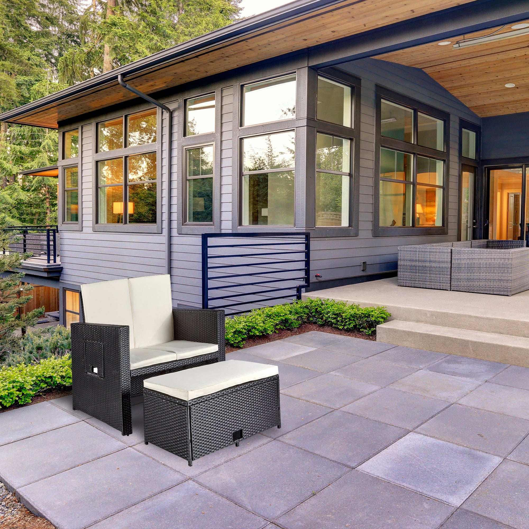 Madison Polyrattan Doppelliege 2-Sitzer