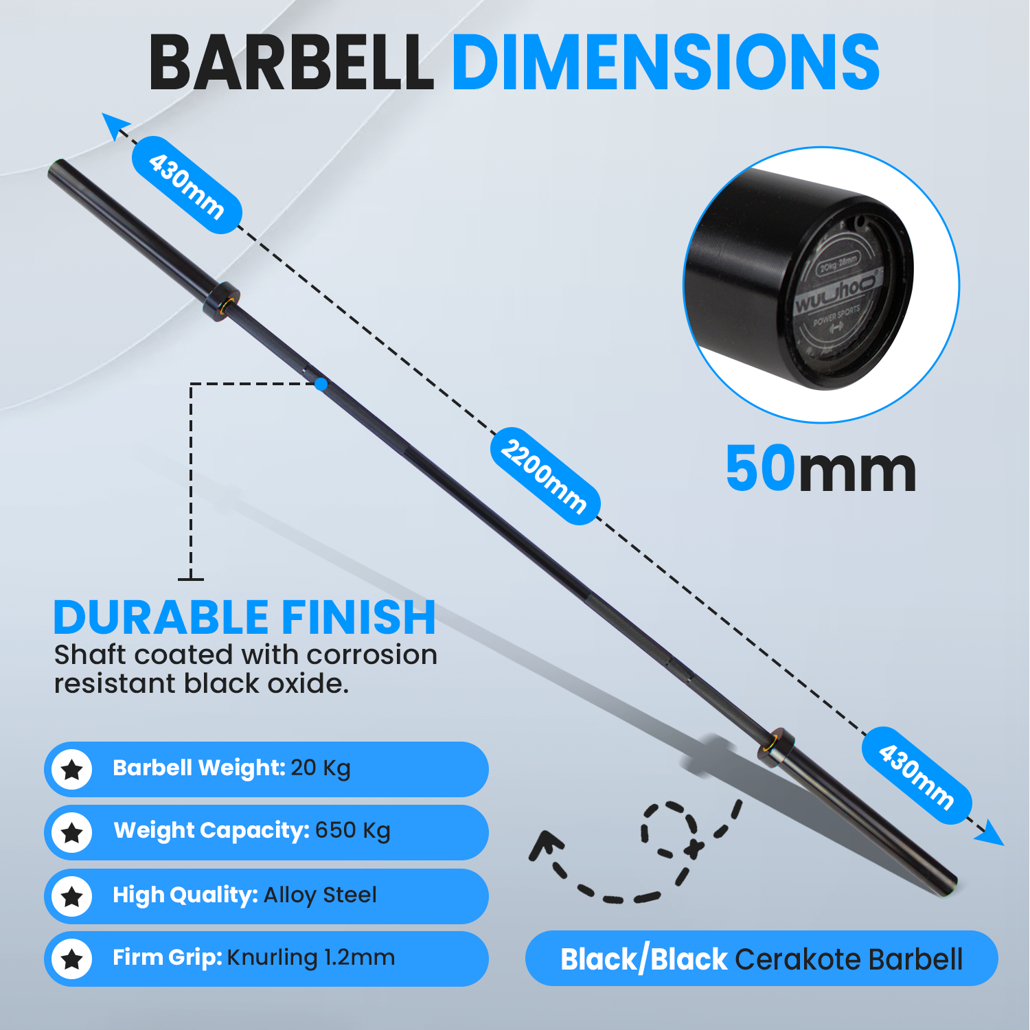 Olympic Cerakoze Barbell Atlas – IWF/IPF