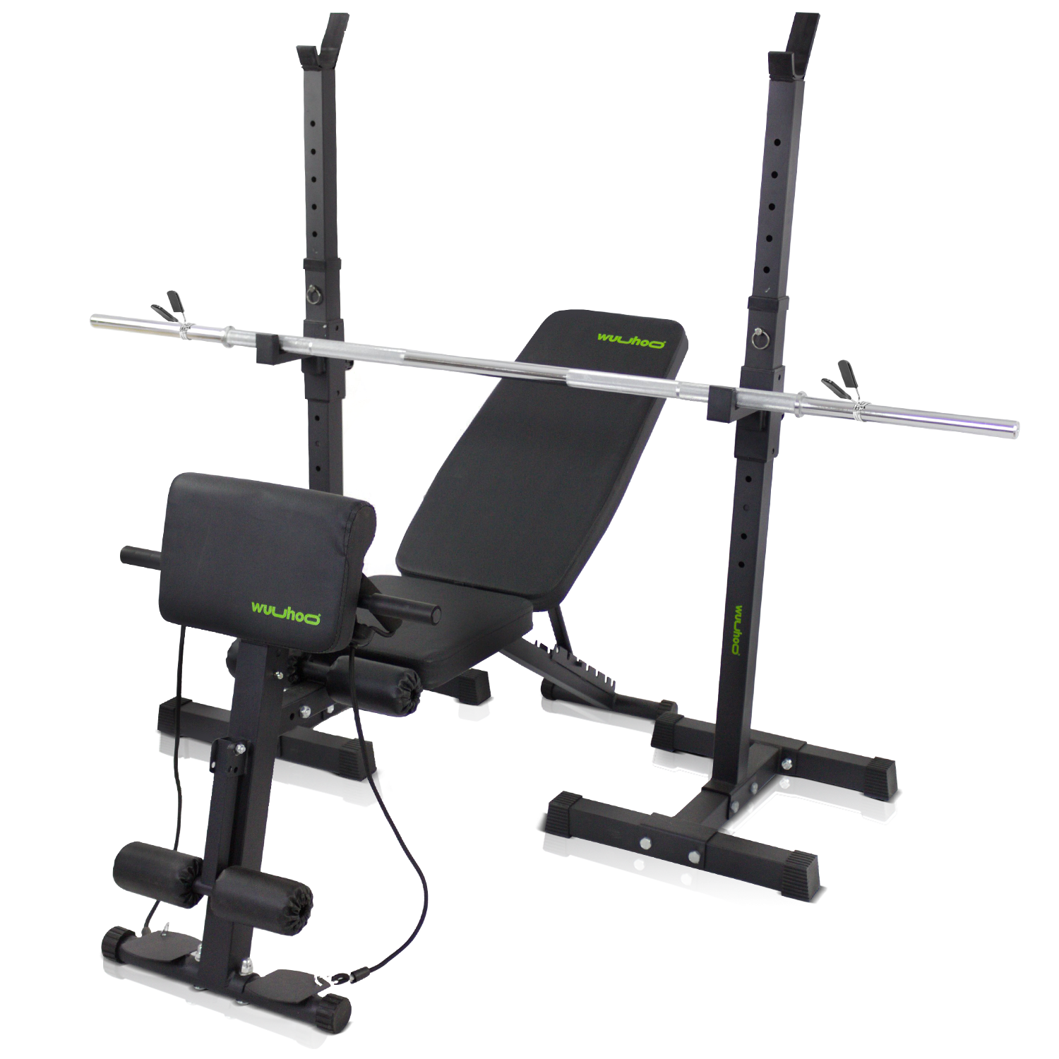 Home Gym Set – Bench Press | Weight Bench, Stand & Barbell