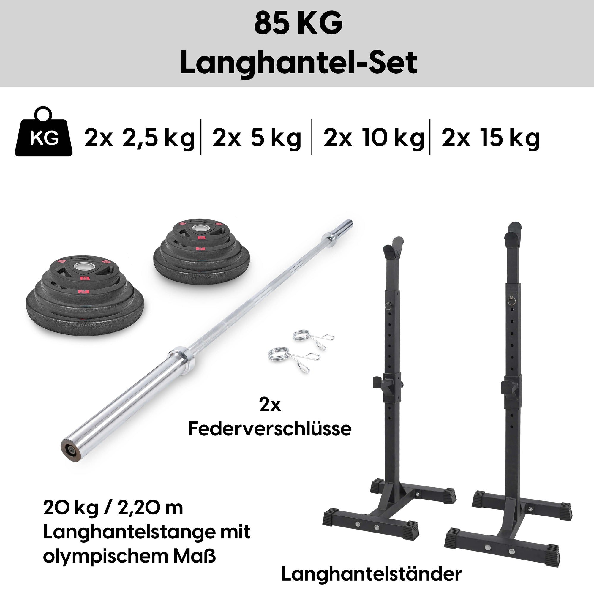 Fitness sæt Rick 85kg