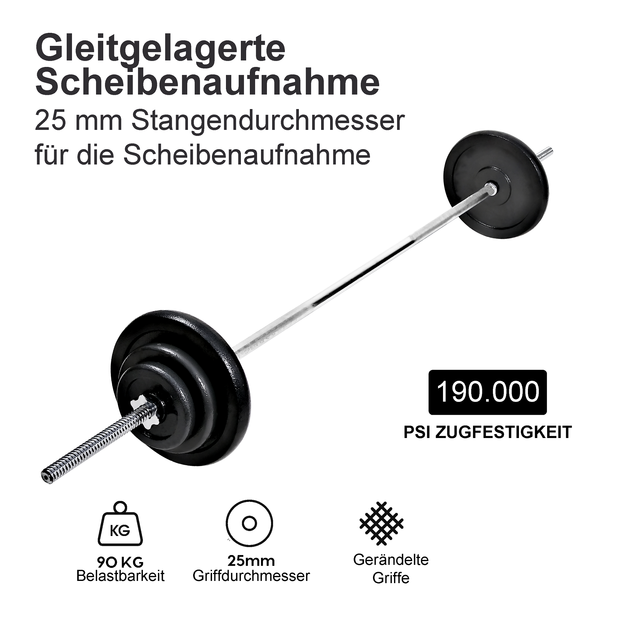 Langhantelstange Henry 25mm