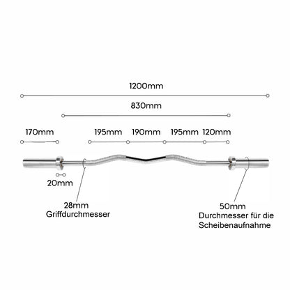 Curl Bar Greg 120cm