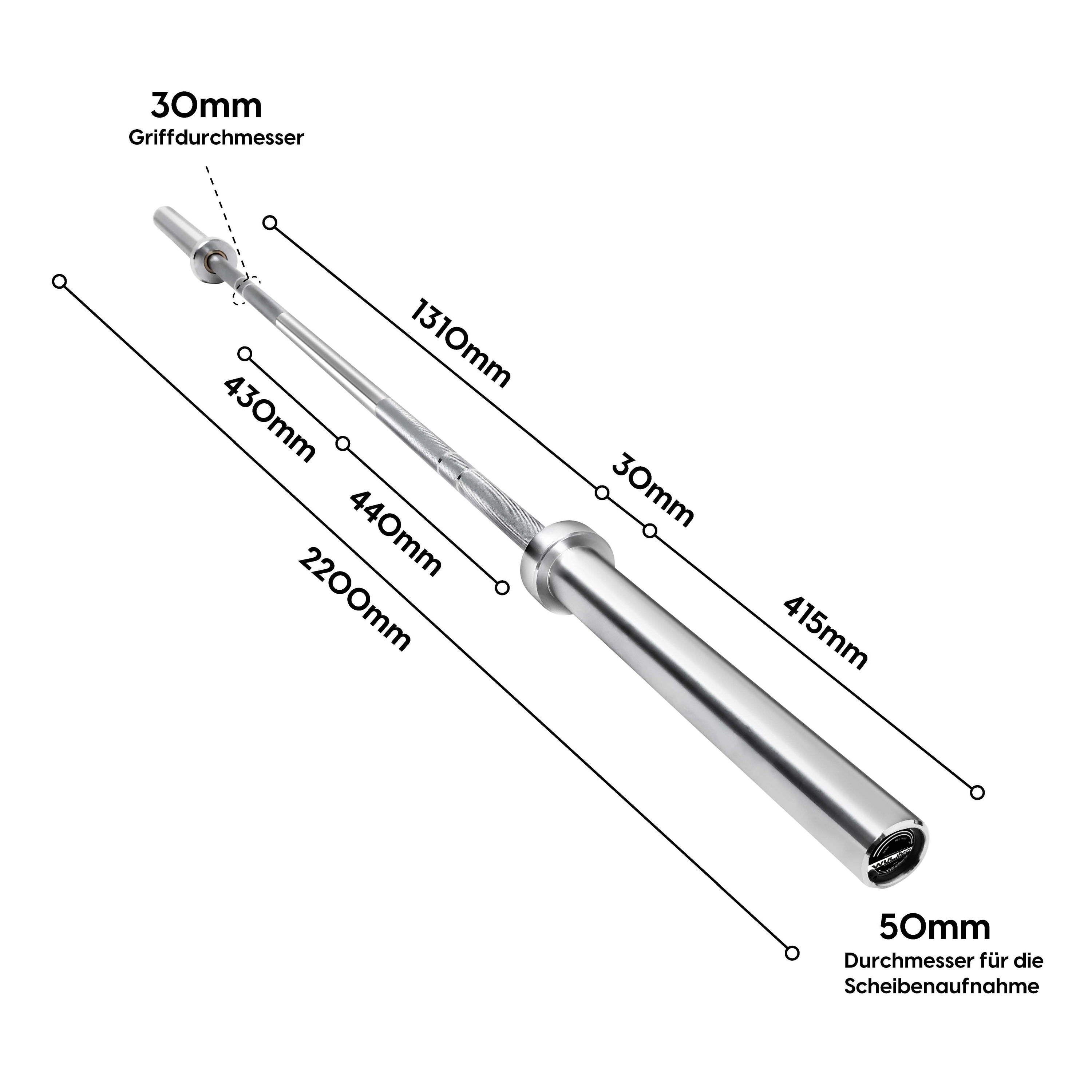 barbell bar Dirk 220cm