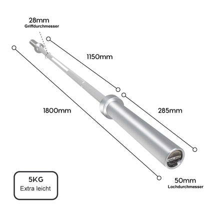 Technik Langhantelstange Yoni 180cm