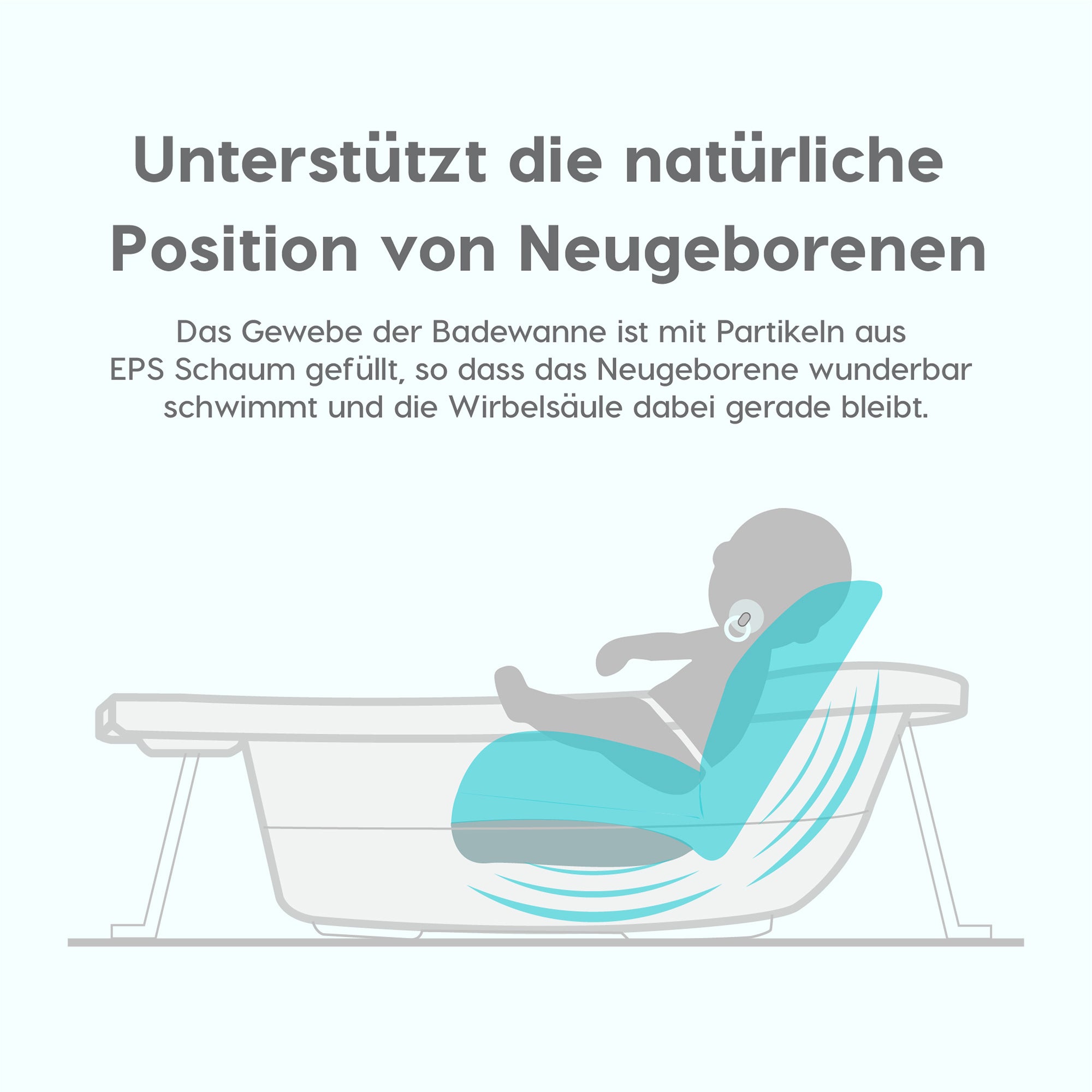 Baby Badewannen-Kissen Mollie ergonomisch