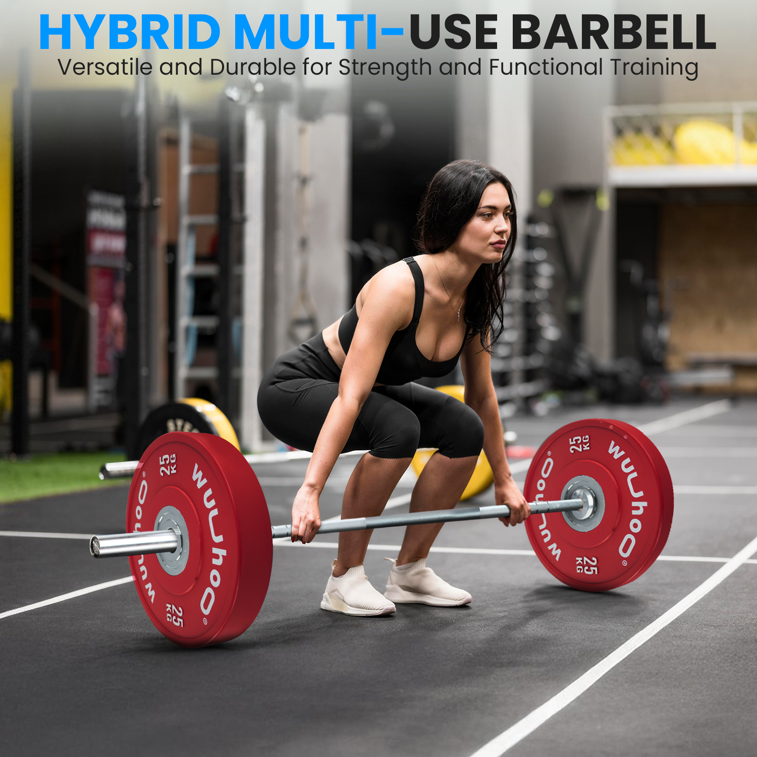 Olympic High-End Barbell Hera – Women | Center Knurling | Needle Bearing | Graphite Bronze Bushing