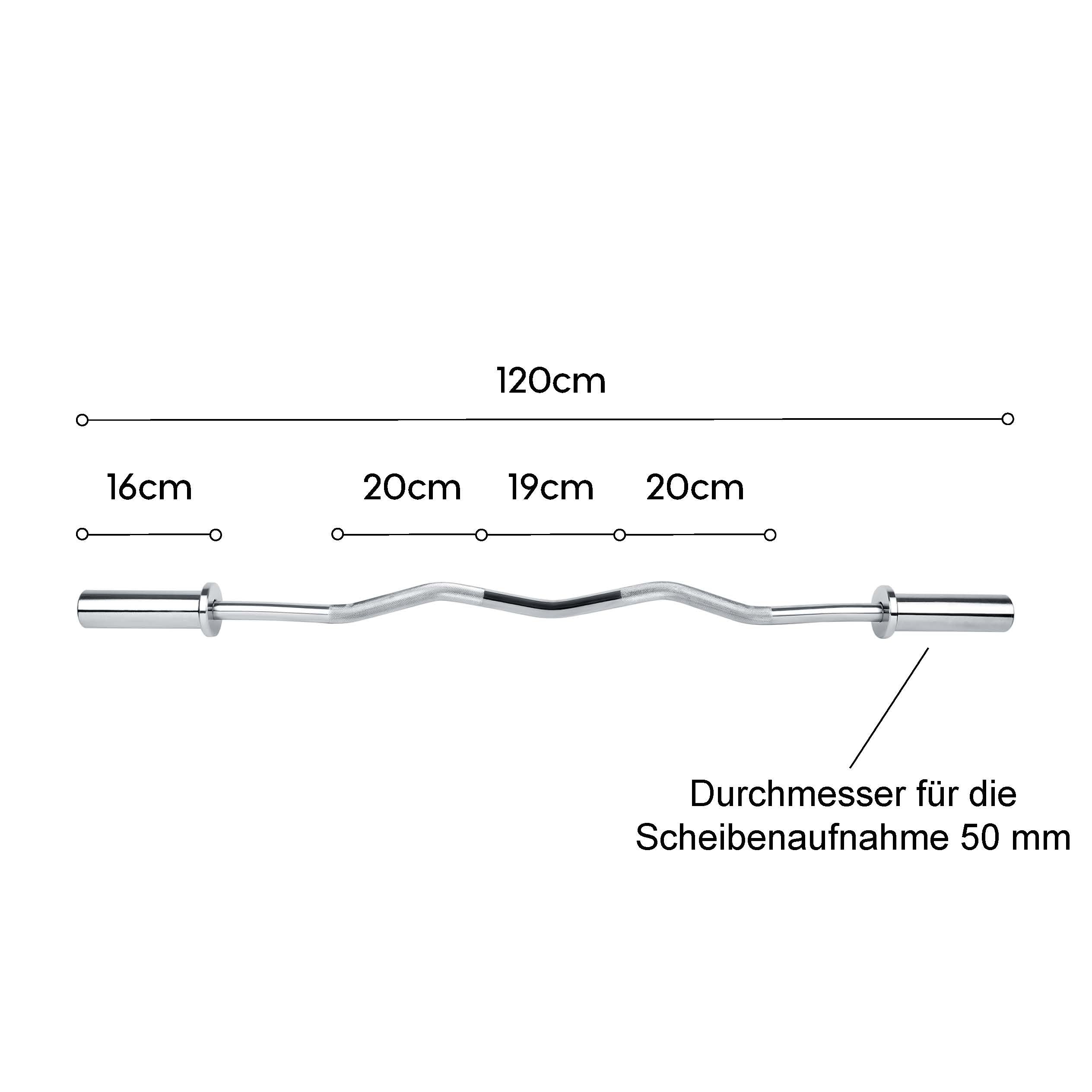 Curl bar Diego 120cm