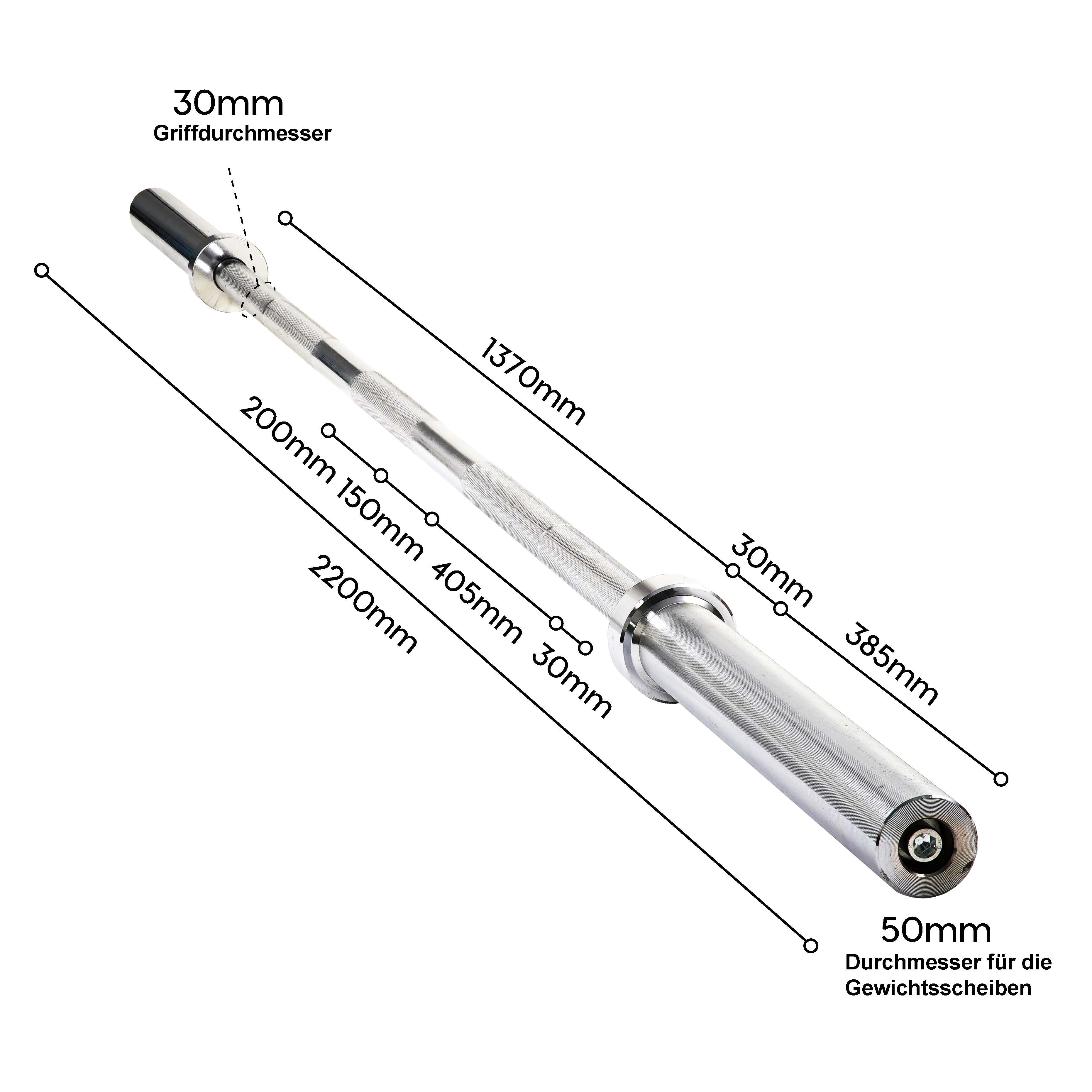 Herkules barbell bar 220cm