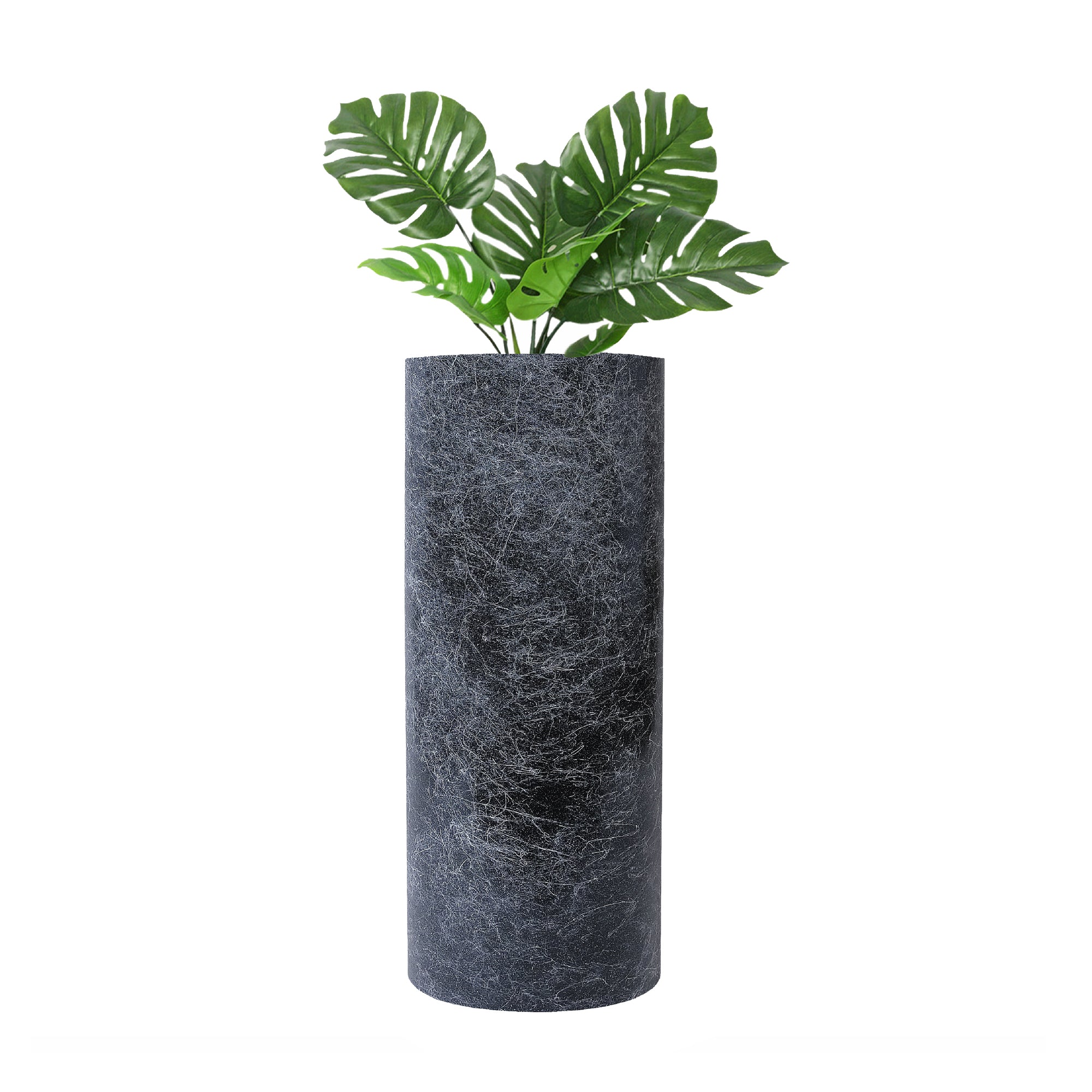 Pflanzkübel Ivy Marmoroptik schwarz