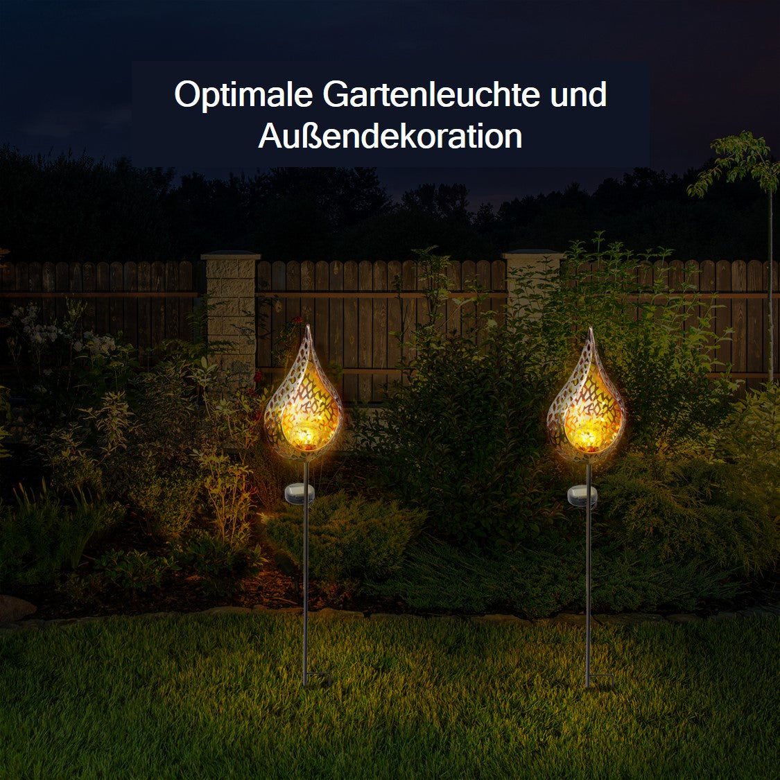 LED Solar Gartenfackel Daria wetterfest